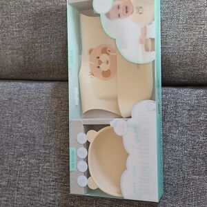 Owl & Coo Baby Silicone Feeding Set